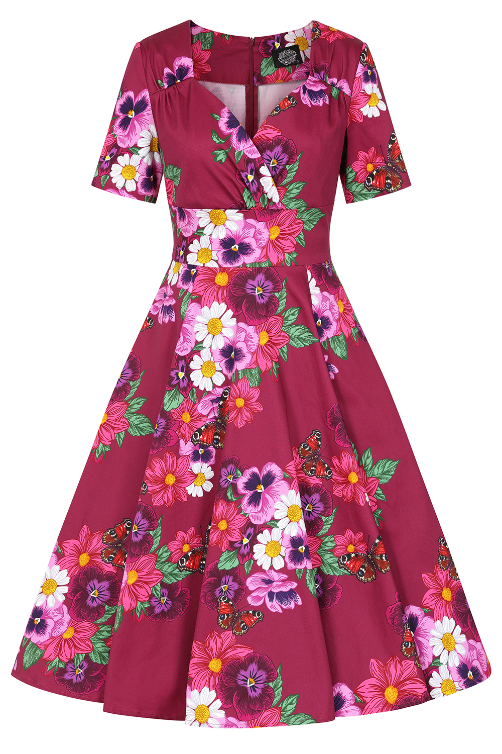 Berry Blossom Swing Dress
